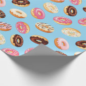 Papier Cadeau Conception de beignets en carrés (Coin)