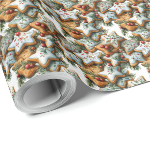 Papier Cadeau Conception de biscuits de Noël