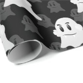 Papier Cadeau Conception de blob Ghost (Coin rond)