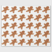 Papier Cadeau Conception de bonhomme en pain d'épice (Plat)