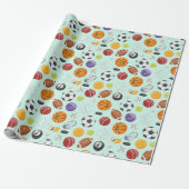 Papier Cadeau Conception de boules de sport (Déroulé)