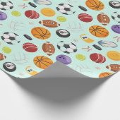 Papier Cadeau Conception de boules de sport (Coin)