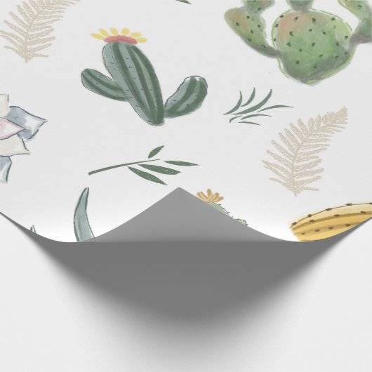 Papier Cadeau Conception de cactus (Coin)