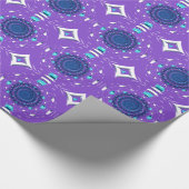 Papier Cadeau Conception de café de couleur violet (Coin)