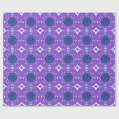 Papier Cadeau Conception de café de couleur violet (Plat)