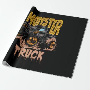 Papier Cadeau conception de camion monster