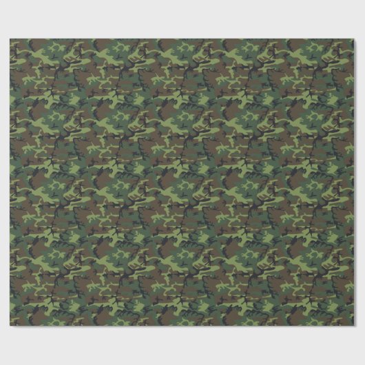Papier Cadeau Conception de camouflage (Plat)