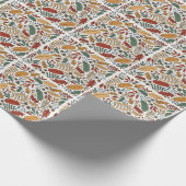 Papier Cadeau Conception de Carré feuille couleur automne (Coin)