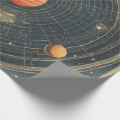 Papier Cadeau Conception de cartes célestes centrées sur les jup (Coin)