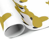 Papier Cadeau Conception de castor (Coin rond)