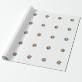 Papier Cadeau Conception de chat de batterie sociale introverti (Déroulé)