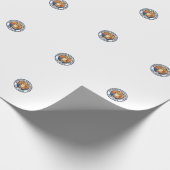 Papier Cadeau Conception de chat de batterie sociale introverti (Coin)