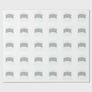 Papier Cadeau Conception de chemise à lettres universitaires flo