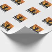 Papier Cadeau Conception de chemise à main de zombie de cimetièr (Coin)