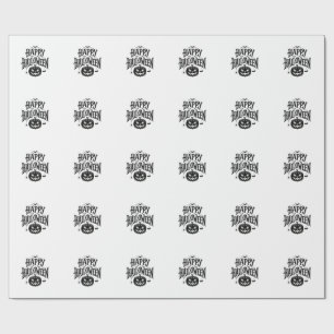 Papier Cadeau Conception de chemise Chauve-souris Citrouille Joy
