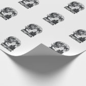 Papier Cadeau Conception de chemise de lune de maison hantée Hal (Coin)