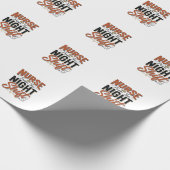 Papier Cadeau Conception de chemise de nuit de garde d'infirmièr (Coin)