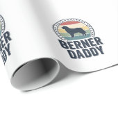 Papier Cadeau Conception de chemise vectorielle Berner Daddy Vin (Coin rond)