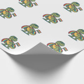 Papier Cadeau Conception de chemise vectorielle de dinosaure de  (Coin)