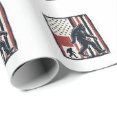 Papier Cadeau Conception de chemise vectorielle de drapeau de cr (Coin rond)