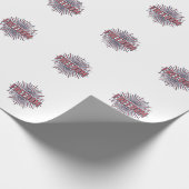 Papier Cadeau Conception de chemise vectorielle de feu d'artific (Coin)
