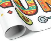 Papier Cadeau Conception de chemise vectorielle Nacho Average Nu (Coin rond)