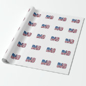 Papier Cadeau Conception de chemise vectorielle Papa patriotique (Déroulé)