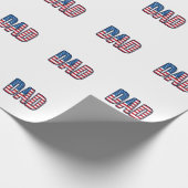 Papier Cadeau Conception de chemise vectorielle Papa patriotique (Coin)