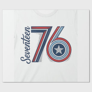Papier Cadeau Conception de chemise vectorielle patriotique Vint