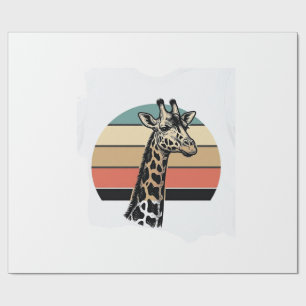 Papier Cadeau Conception de chemise vectorielle Safari Coucher d