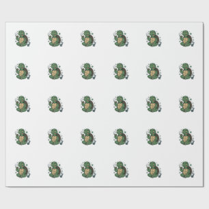 Papier Cadeau Conception de chemise vectorielle tortue stoner vi