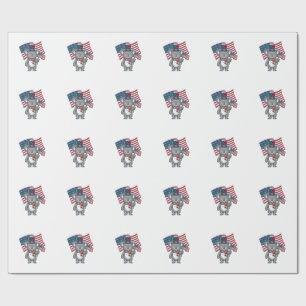 Papier Cadeau Conception de chemise vintage patriotique koala dr