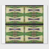 Papier Cadeau conception de Cheyenne Parfleche de 1880's (Plat)