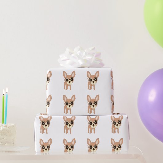 Papier Cadeau Conception de chien Chihuahua (Cadeaux de fête)