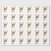 Papier Cadeau Conception de chien Chihuahua (Plat)
