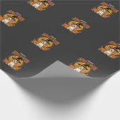 Papier Cadeau Conception de chien de citrouille de Beagle Hallow (Coin)