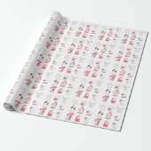 Papier Cadeau conception de chien mignonne kawaii (Déroulé)