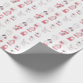 Papier Cadeau conception de chien mignonne kawaii (Coin)