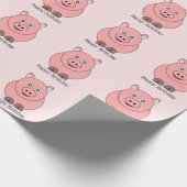Papier Cadeau Conception de cochon (Coin)