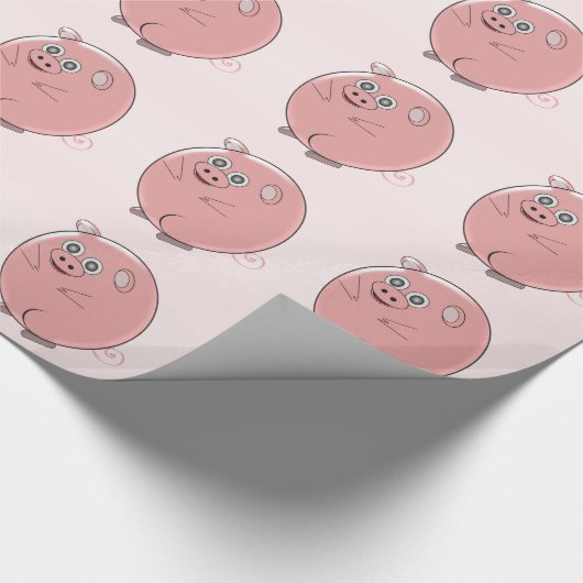 Papier Cadeau Conception de cochon (Coin)