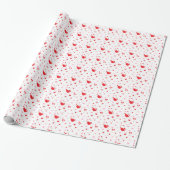 Papier Cadeau Conception de coeurs de la Saint-Valentin (Déroulé)