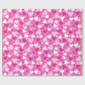 Papier Cadeau Conception de cœurs roses pour la sensibilisation (Plat)