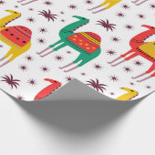 Papier Cadeau Conception de couleur à plat motif Camel (Coin)
