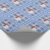 Papier Cadeau Conception de courtepointe Frosty (Coin)