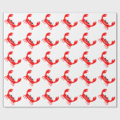 Papier Cadeau Conception de crabe (Plat)