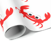 Papier Cadeau Conception de crabe (Coin rond)
