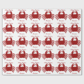 Papier Cadeau Conception de crabe Anniversaire (Plat)