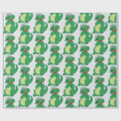 Papier Cadeau Conception de crocodile de toute couleur de fond (Plat)