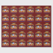Papier Cadeau Conception de danseur de cerfs communs de drapeau (Plat)