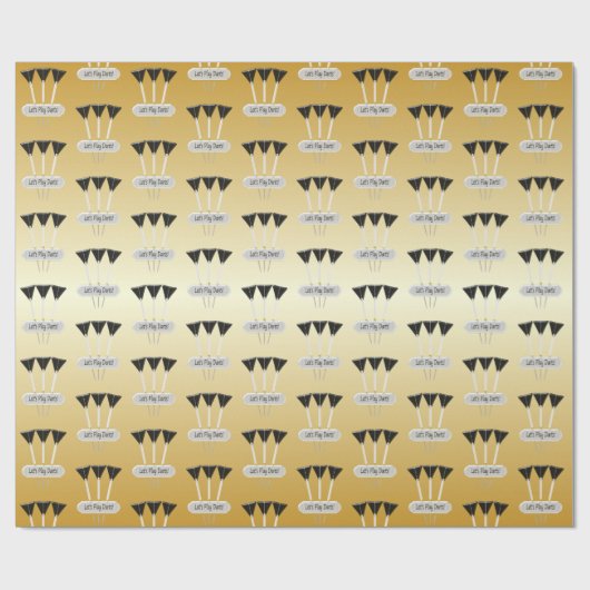 Papier Cadeau Conception de dards (Plat)
